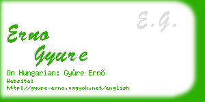 erno gyure business card
